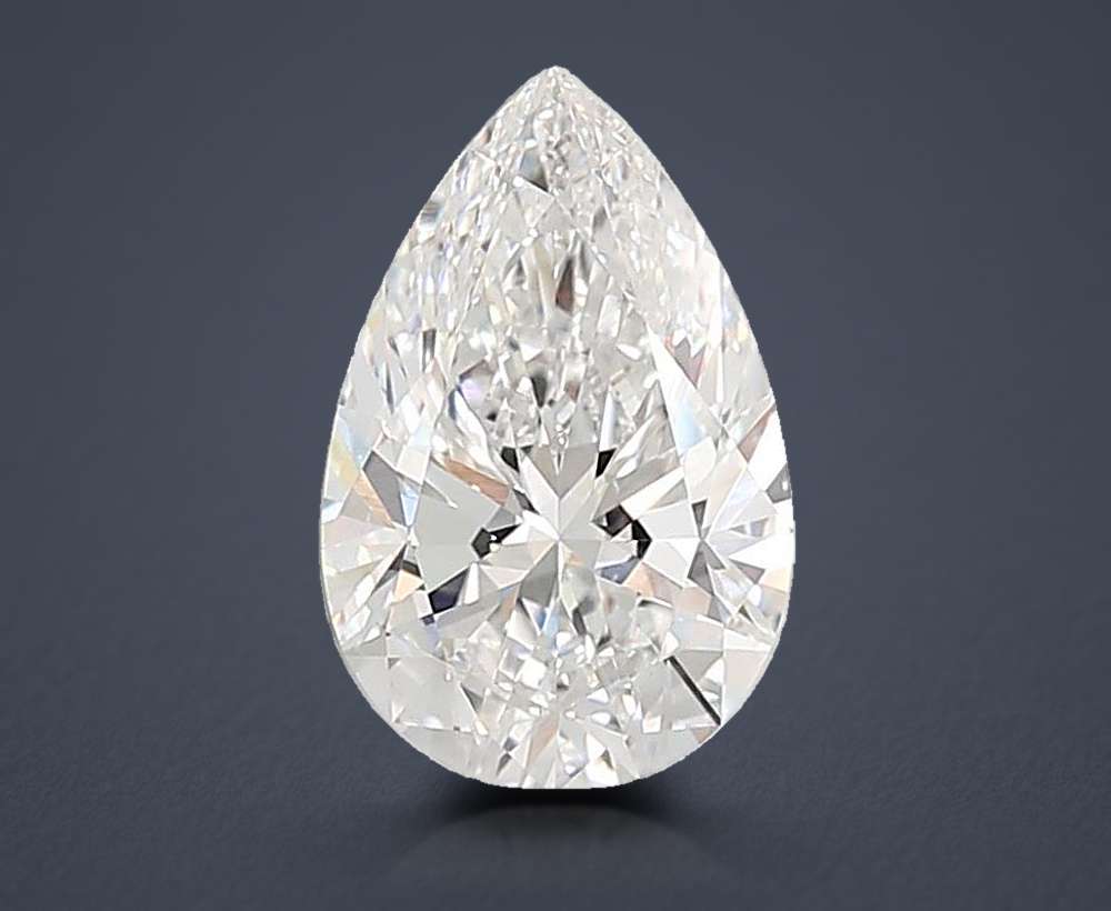 6.05ct E VVS2 Rare Carat Ideal Cut Pear Lab Grown Diamond
