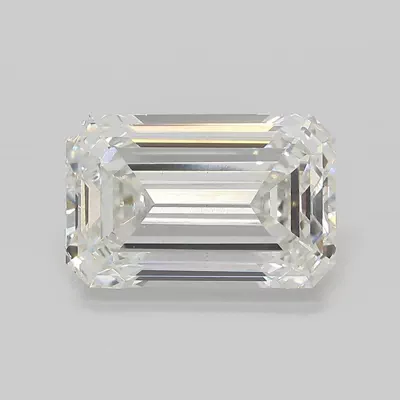 4.57ct F VS2 Excellent Cut Emerald Lab Grown Diamond