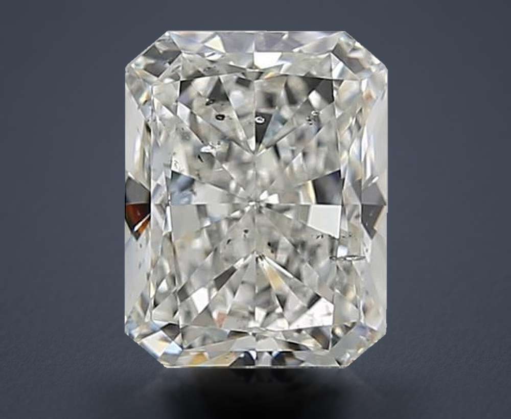 2.51ct I SI2 Rare Carat Ideal Cut Radiant Diamond