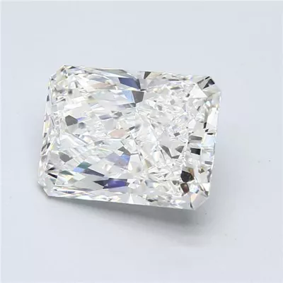 6.03ct G SI1 Rare Carat Ideal Cut Radiant Diamond
