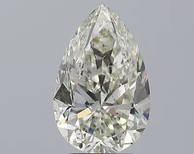 3.51ct K SI2 Rare Carat Ideal Cut Pear Diamond