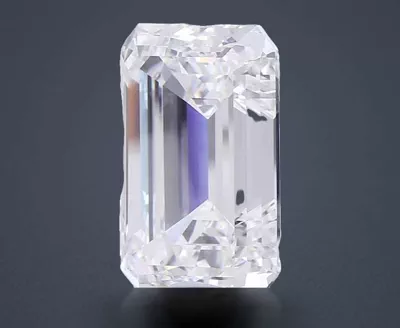20.06ct F VVS2 Rare Carat Ideal Cut Emerald Lab Grown Diamond