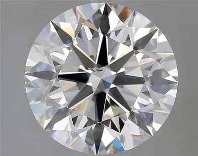 4.27ct I SI1 Rare Carat Ideal Cut Round Diamond