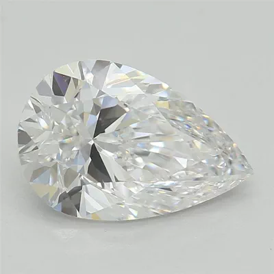 1.24ct D VS1 Rare Carat Ideal Cut Pear Lab Grown Diamond
