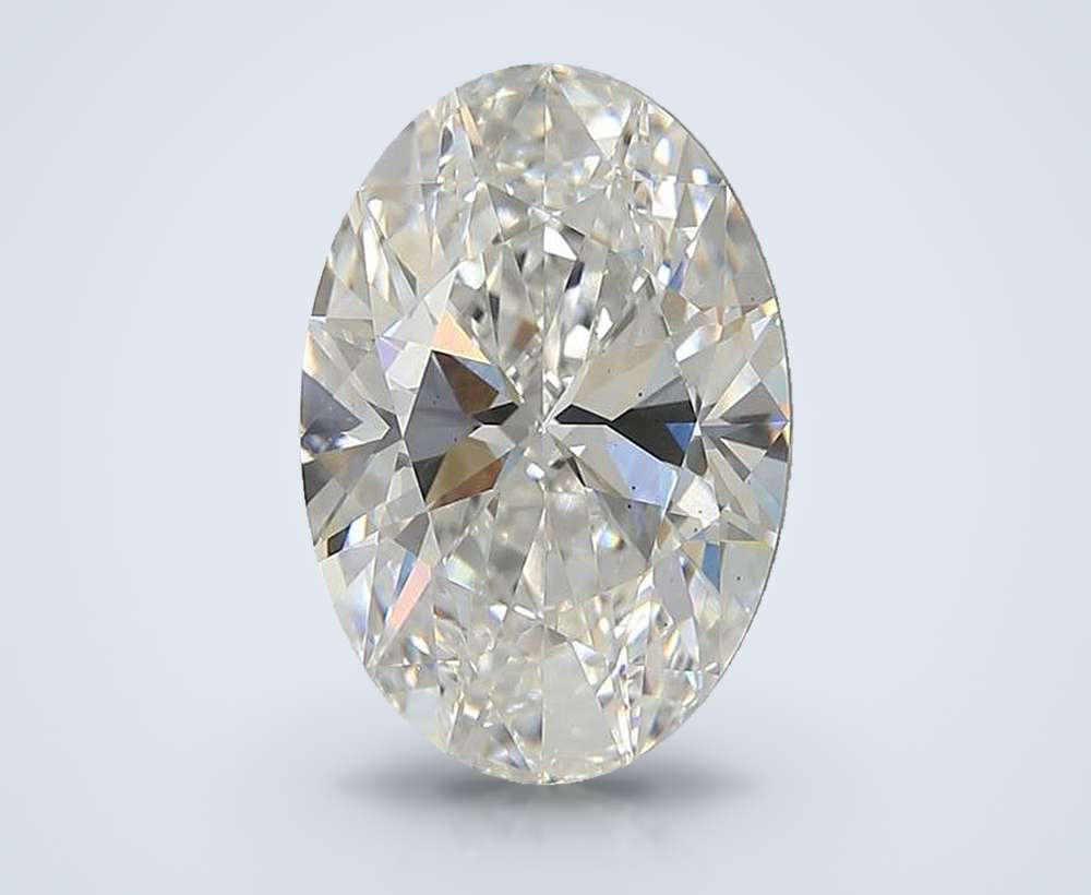 5.00ct E VS1 Rare Carat Ideal Cut Oval Lab Grown Diamond
