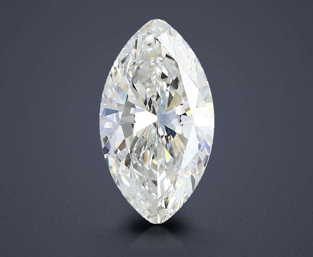 3.01ct J SI1 Very Good Cut Marquise Diamond
