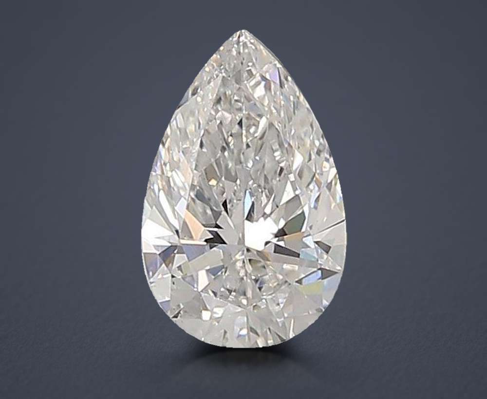 0.94ct E VS2 Rare Carat Ideal Cut Pear Lab Grown Diamond