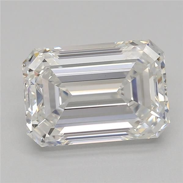 1.52ct F VVS2 Rare Carat Ideal Cut Emerald Lab Grown Diamond