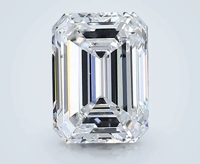 0.85ct D VS2 Rare Carat Ideal Cut Emerald Diamond