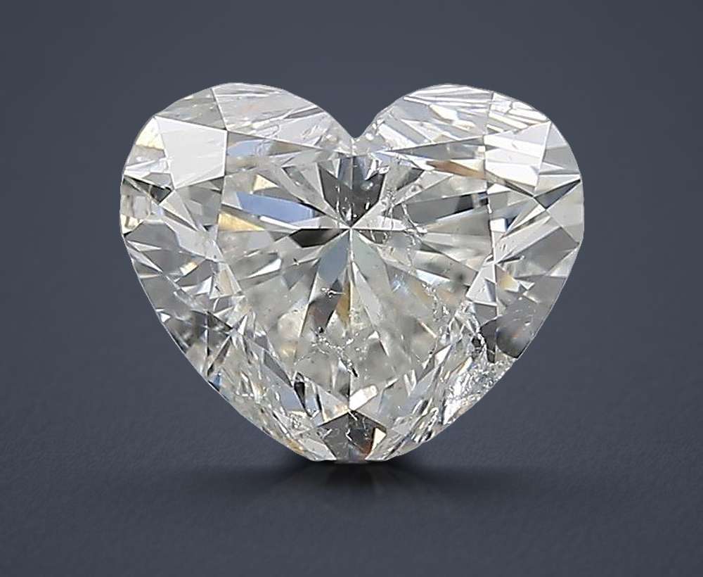 2.01ct G SI2 Rare Carat Ideal Cut Heart Diamond