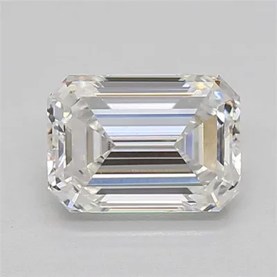 1.38ct E VVS2 Rare Carat Ideal Cut Emerald Lab Grown Diamond