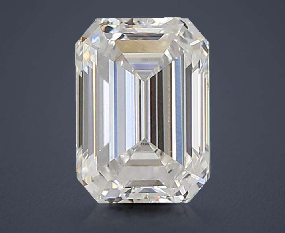 1.38ct E VVS2 Rare Carat Ideal Cut Emerald Lab Grown Diamond