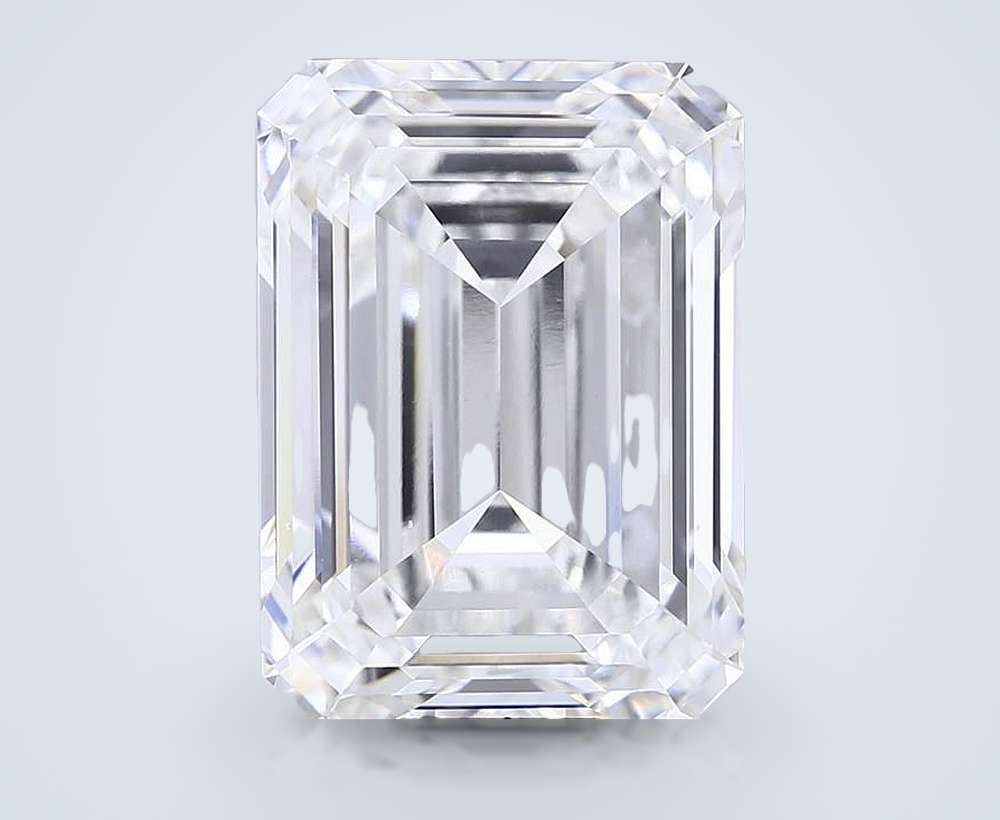 20.08ct F VS1 Rare Carat Ideal Cut Emerald Lab Grown Diamond