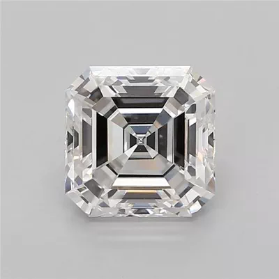 2.91ct F VS1 Rare Carat Ideal Cut Asscher Lab Grown Diamond