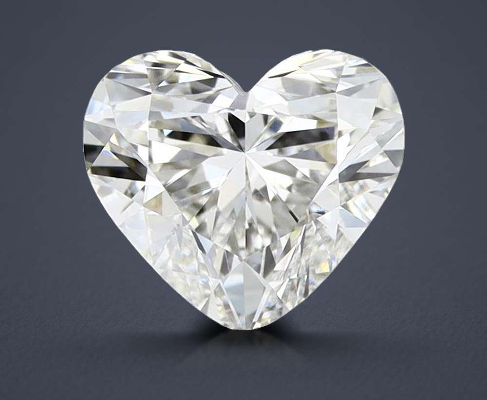 1.45ct F VVS2 Rare Carat Ideal Cut Heart Lab Grown Diamond