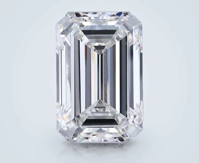 15.30ct G VVS2 Rare Carat Ideal Cut Emerald Lab Grown Diamond