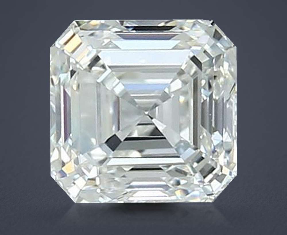 1.10ct H VVS2 Rare Carat Ideal Cut Asscher Diamond