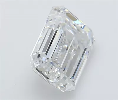 3.04ct D VS1 Rare Carat Ideal Cut Emerald Lab Grown Diamond