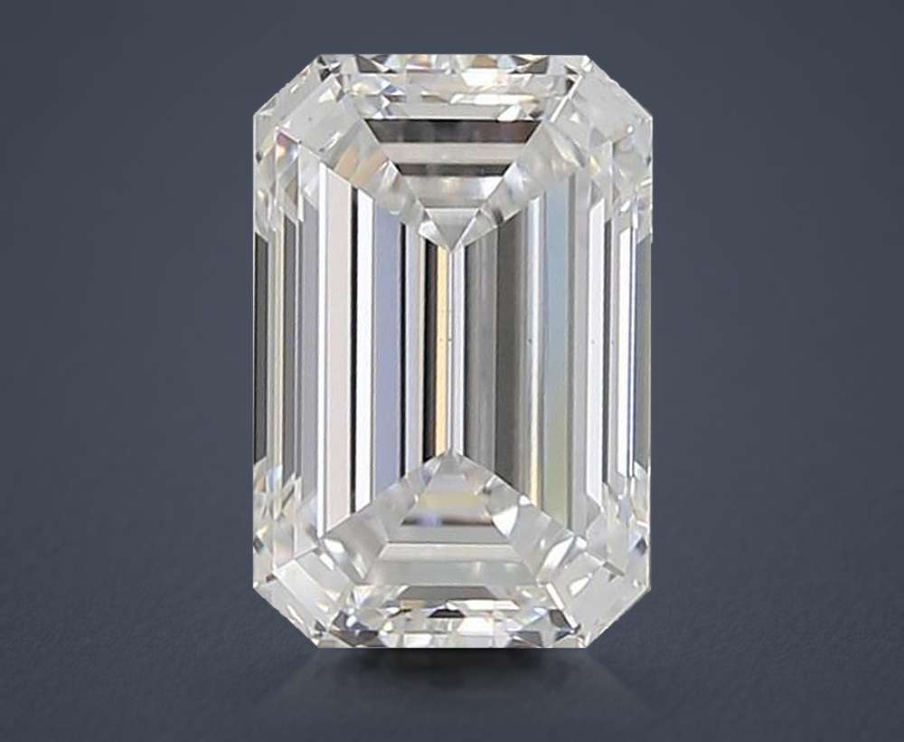 2.58ct D VS2 Rare Carat Ideal Cut Emerald Lab Grown Diamond