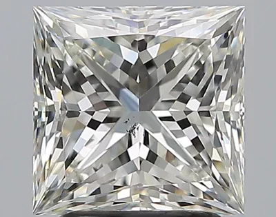 2.51ct J SI1 Rare Carat Ideal Cut Princess Diamond
