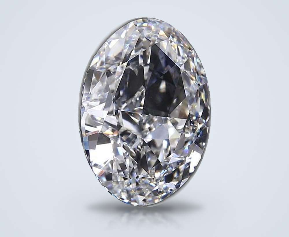 16.02ct F VS2 Good Cut Oval Lab Grown Diamond