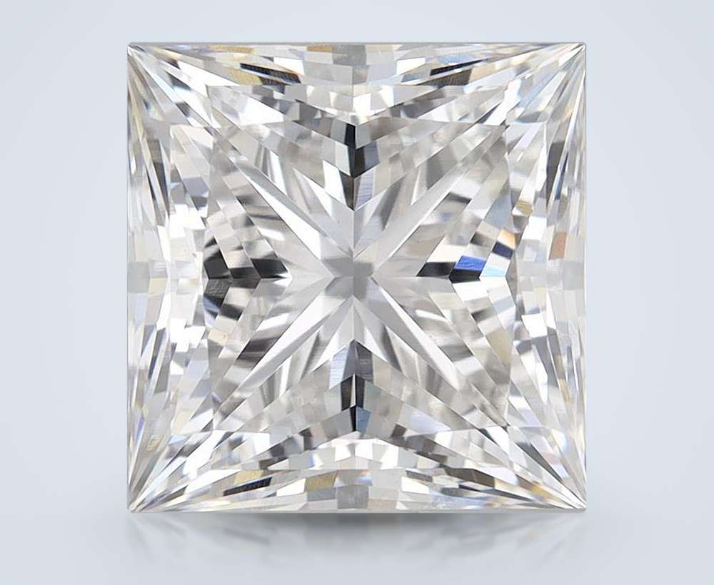 6.31ct G VVS2 Rare Carat Ideal Cut Princess Lab Grown Diamond
