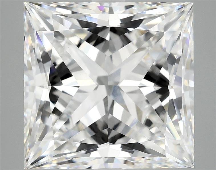7.14ct E VVS2 Rare Carat Ideal Cut Princess Lab Grown Diamond