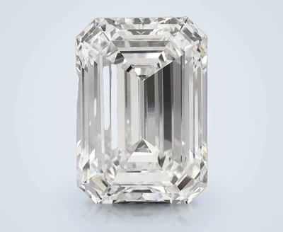17.08ct F VVS2 Rare Carat Ideal Cut Emerald Lab Grown Diamond