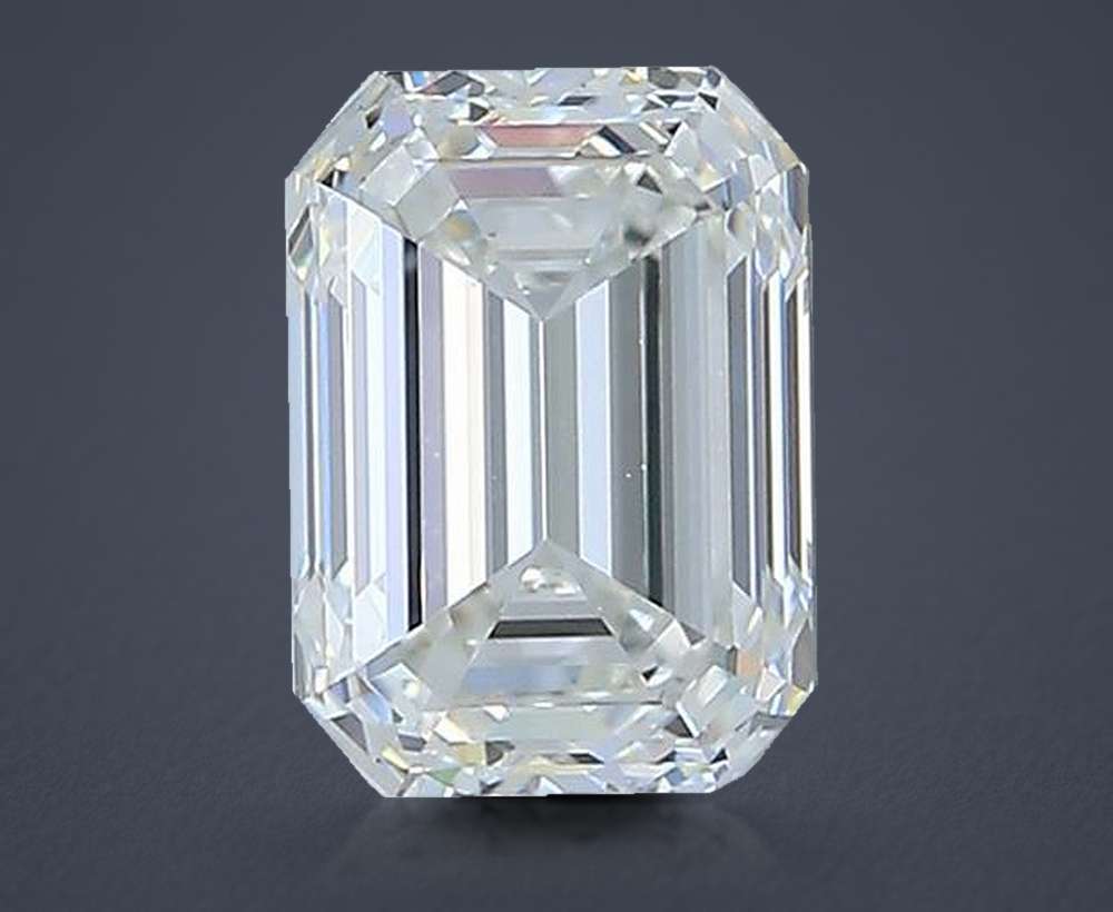 1.30ct H VVS1 Rare Carat Ideal Cut Emerald Diamond