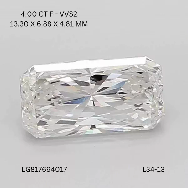 4 Carat · F · VVS2 Rare Carat Ideal Cut