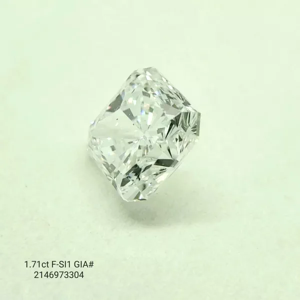 1.71 Carat · F · SI1 Rare Carat Ideal Cut