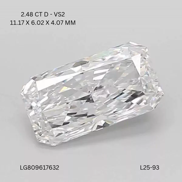 2.48 Carat · D · VS2 Rare Carat Ideal Cut