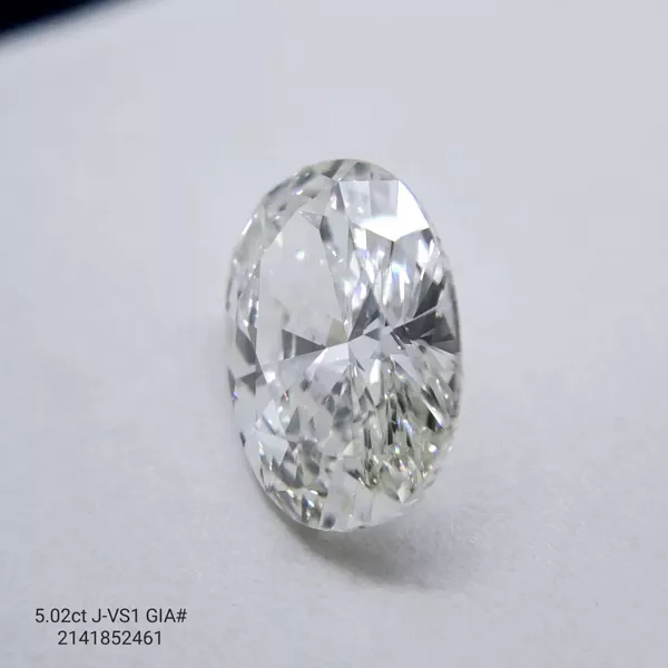 5.02 Carat · J · VS1 Rare Carat Ideal Cut