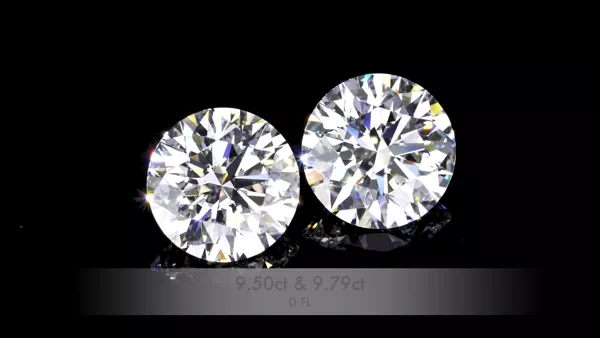 9.79 Carat · D · FL Rare Carat Ideal Cut