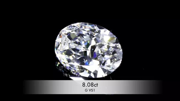 8.08 Carat · G · VS1 Rare Carat Ideal Cut