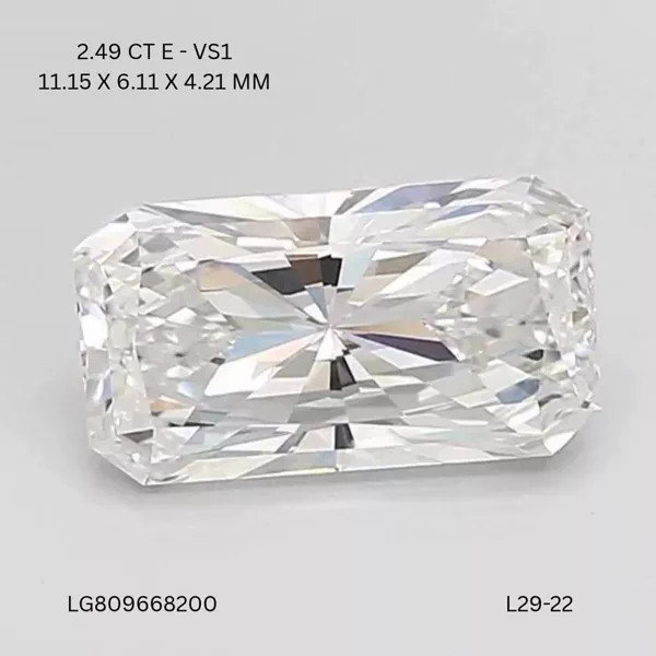 2.49 Carat · E · VS1 Rare Carat Ideal Cut