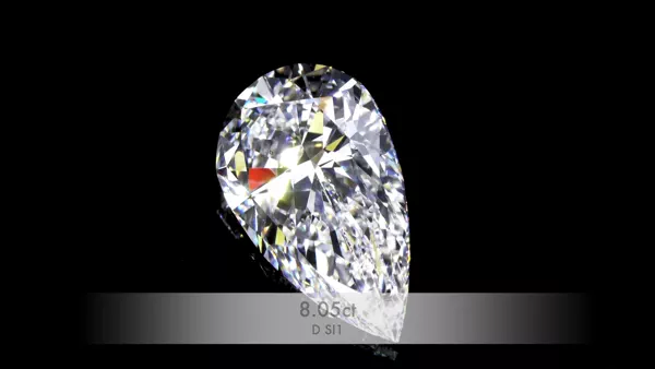 8.05 Carat · D · SI1 Rare Carat Ideal Cut