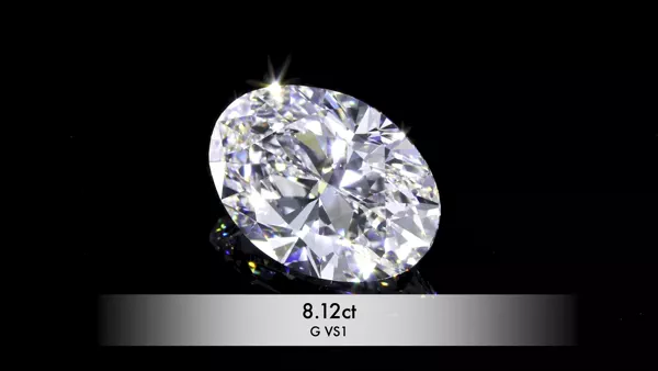 8.12 Carat · G · VS1 Rare Carat Ideal Cut