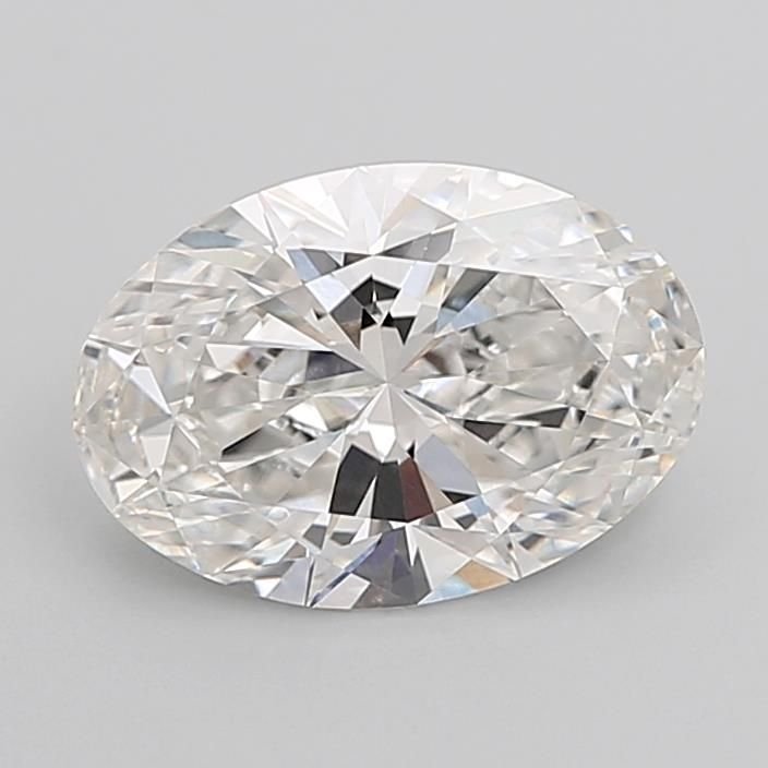 3.06ct F VVS2 Rare Carat Ideal Cut Oval Lab Grown Diamond