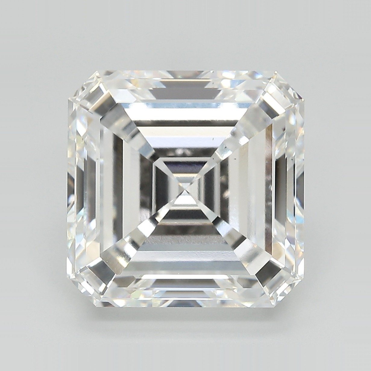 10.78ct F VS2 Very Good Cut Asscher Lab Grown Diamond