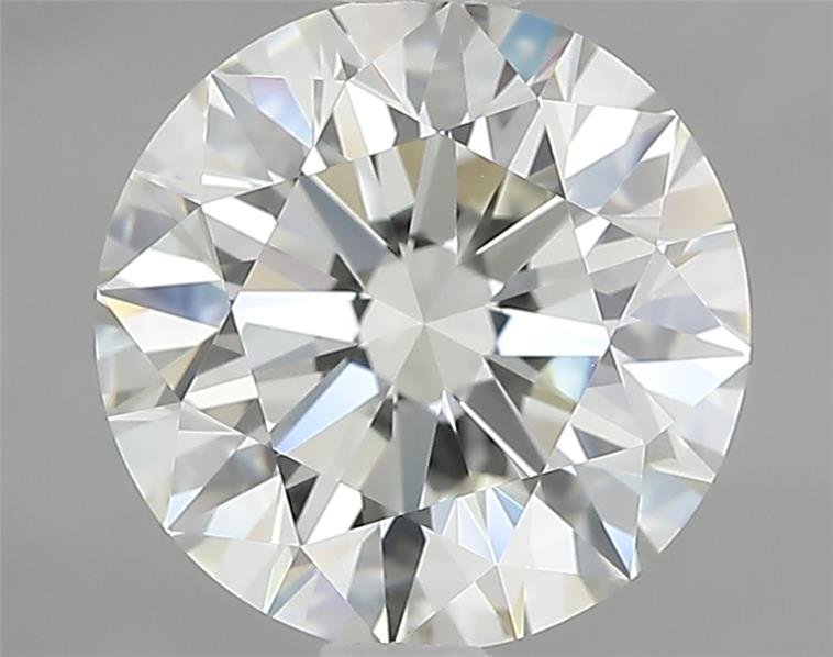 2.58ct J IF Rare Carat Ideal Cut Round Diamond