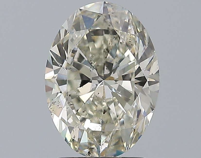 2.01ct K SI2 Rare Carat Ideal Cut Oval Diamond