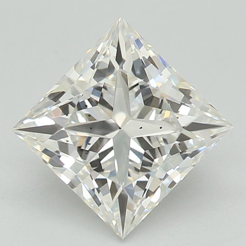 1.06ct F SI1 Rare Carat Ideal Cut Princess Lab Grown Diamond