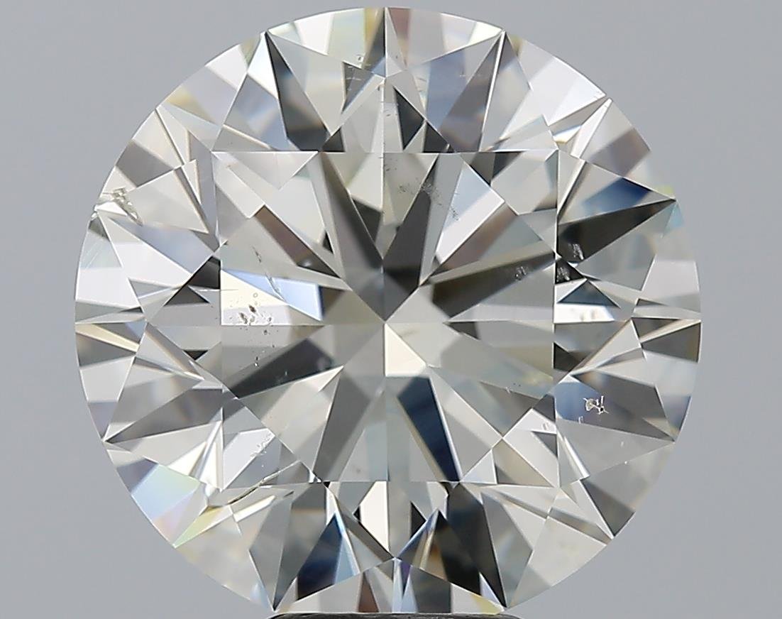 9.01ct K SI2 Rare Carat Ideal Cut Round Diamond