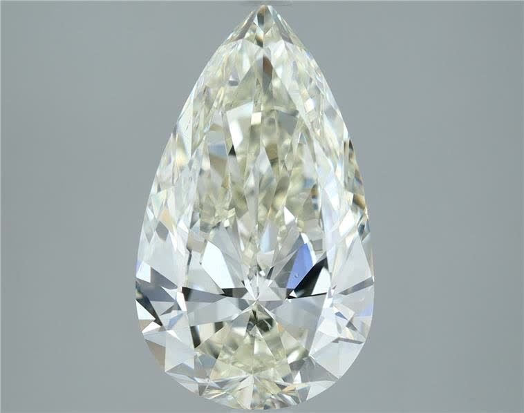 3.01ct J SI1 Rare Carat Ideal Cut Pear Diamond