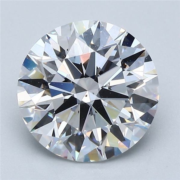 3.01ct F VS2 Rare Carat Ideal Cut Round Diamond