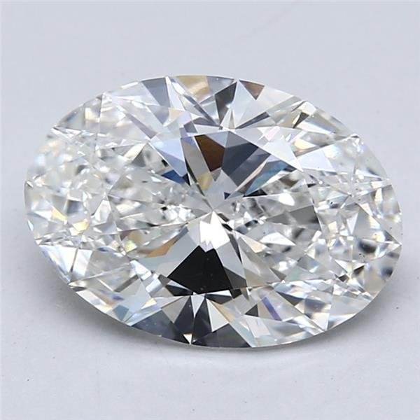 3.00ct E VS2 Rare Carat Ideal Cut Oval Lab Grown Diamond