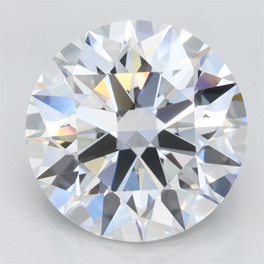 2.67ct D VVS1 Rare Carat Ideal Cut Round Lab Grown Diamond