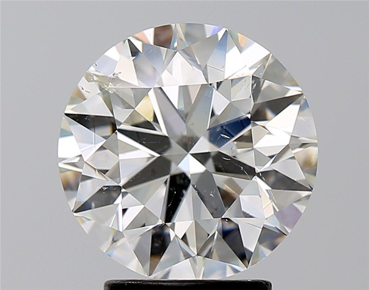 3.08ct I SI2 Rare Carat Ideal Cut Round Diamond