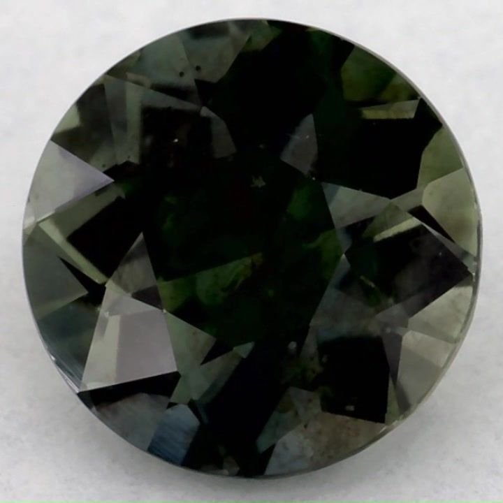 1.33 Carat Green Round Sapphire